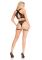 Комплект Leg Avenue Lace Bra Top and Panty with Garters One Size Black