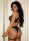 Комплект Leg Avenue Lace Bra Top and Panty with Garters One Size Black