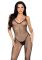 Бодістокінг Leg Avenue Crotchless Fishnet Bodystocking One Size Black