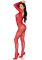 Бодістокінг Leg Avenue Crotchless Fishnet Bodystocking One Size Red