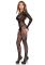 Бодістокінг Leg Avenue Crotchless Fishnet Bodystocking One Size Black