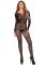 Бодістокінг Leg Avenue Crotchless Fishnet Bodystocking One Size Black