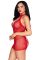Мінісукня Leg Avenue Dotted Halter Mini Dress One Size Red