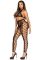 Комплект Leg Avenue Crop Top & Crotchless Tights One Size Black