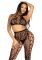 Комплект Leg Avenue Crop Top & Crotchless Tights One Size Black