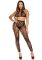 Комплект Leg Avenue Crop Top & Crotchless Tights One Size Black